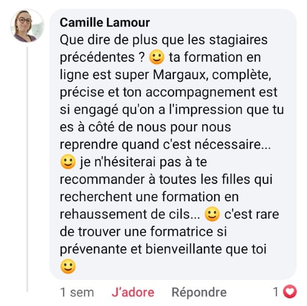Avis client de Camille Lamour