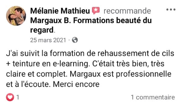 Avis client de Mélanie Mathieu