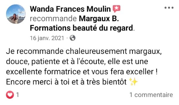 Avis client de Wanda Frances Moulin